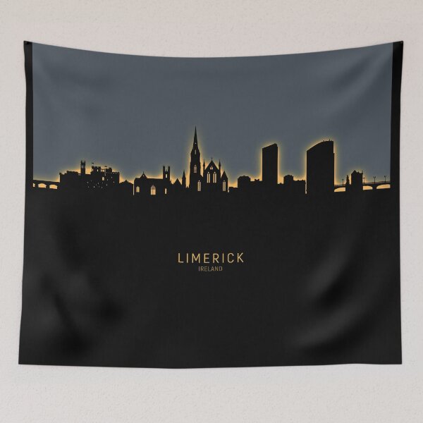 Item preview, Limerick Ireland Skyline designed and sold by ArtPrints.