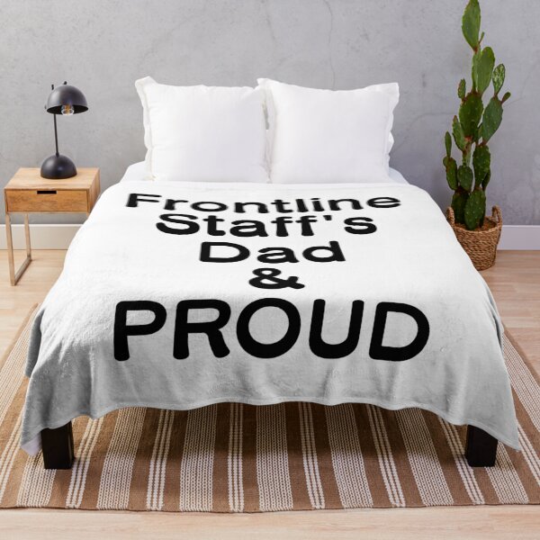 Item preview, Frontline Staff's Dad & PROUD - Black Writing designed and sold by akaiawa.