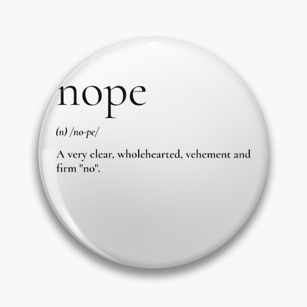 Item preview, nope designed and sold by wydrenpng.