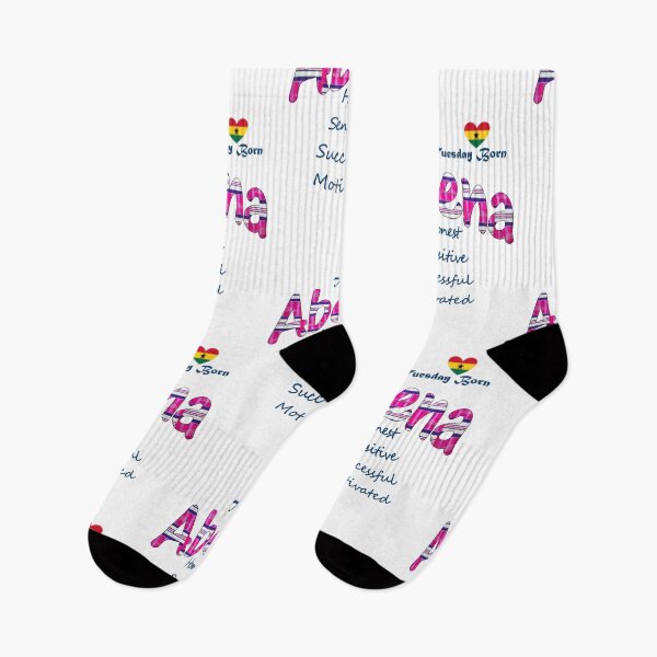 Item preview, Tuesday Born Ghanaian Female Name 'Abena' in pink designed and sold by WhoWeAre.