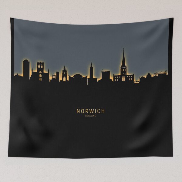 Item preview, Norwich England Skyline designed and sold by ArtPrints.