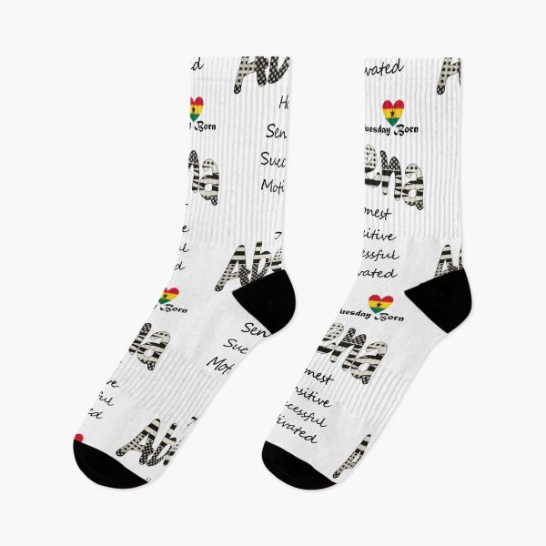 Item preview, Tuesday Born Ghanaian Female Name 'Abena' in black and white designed and sold by WhoWeAre.