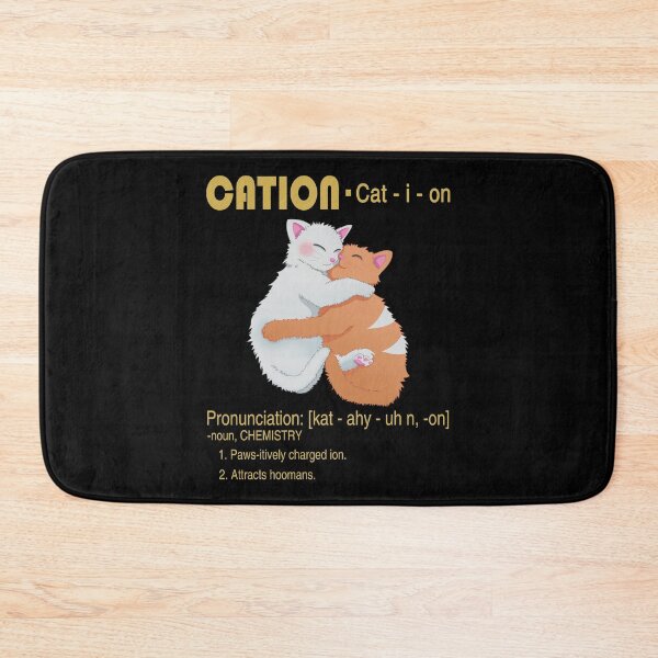 Item preview, "Cation" Funny Chemistry Cat Pun Science Gift designed and sold by fatamyfan1.