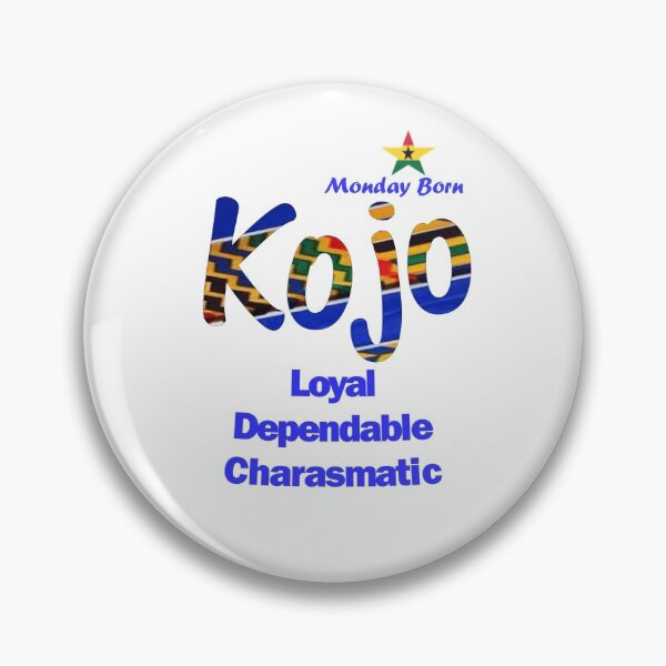 Item preview, Monday Born Ghanaian Male 'Kojo' in Blue designed and sold by WhoWeAre.