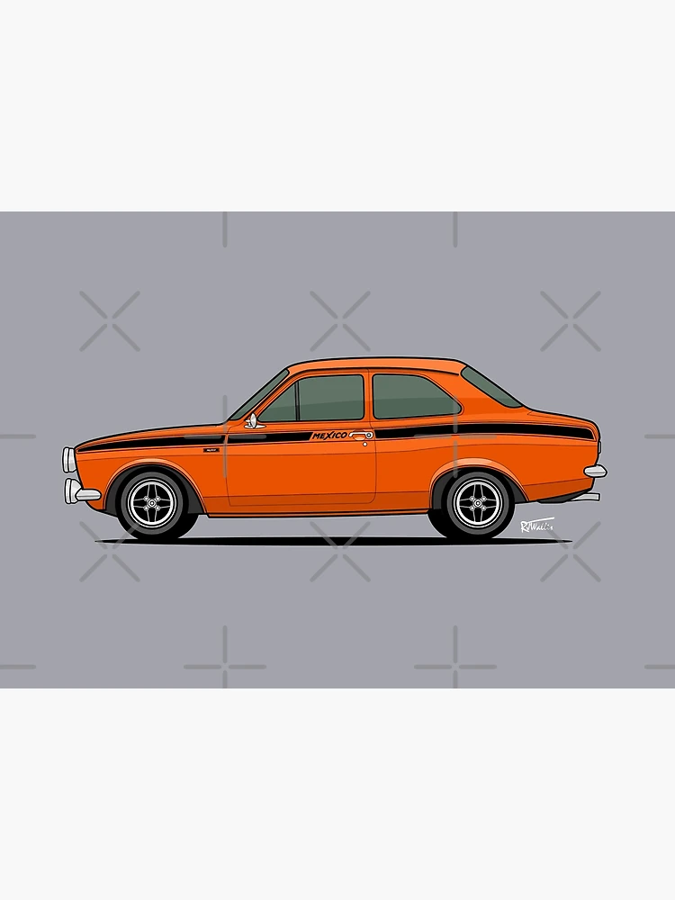 Ford Escort Mk1 Mexico Edition - Dessin Affiche d'art