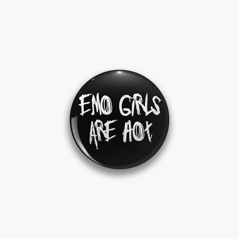 Emo Girl Pins and Buttons for Sale