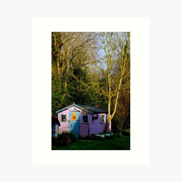 Woodland shed Art Print