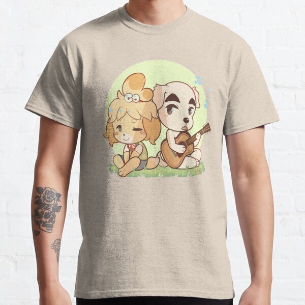 Animal Crossing Isabelle y K.K. Control deslizante Camiseta clásica