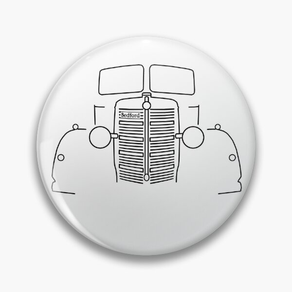 Item preview, 1940s vintage Bedford lorry outline graphic (black) designed and sold by soitwouldseem.