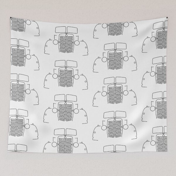 Item preview, 1940s vintage Bedford lorry outline graphic (black) designed and sold by soitwouldseem.
