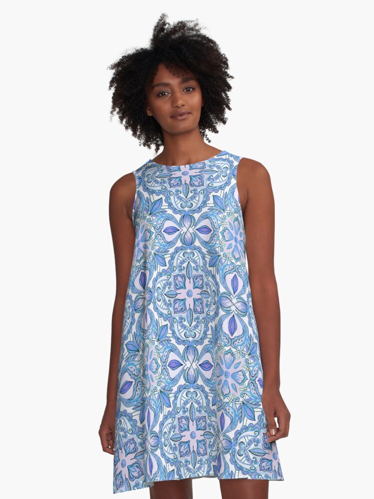 Cornflower blue hotsell floral dress