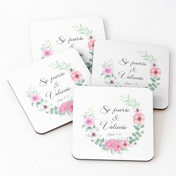 Item preview, Sé Fuerte y Valiente, bible quote designed and sold by latiendadearyam.