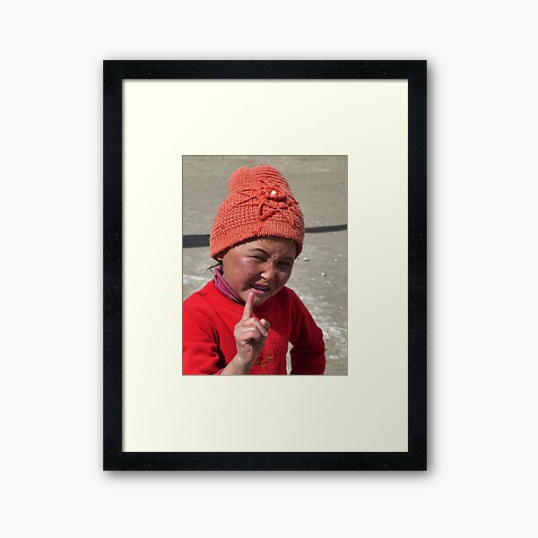 Playacting - you naughty girl, you! Framed Art Print