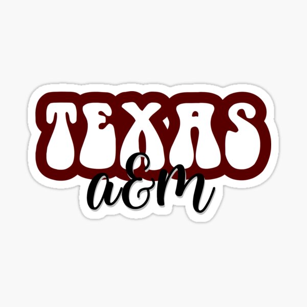 Texas Am Tamu Sticker for iOS & Android