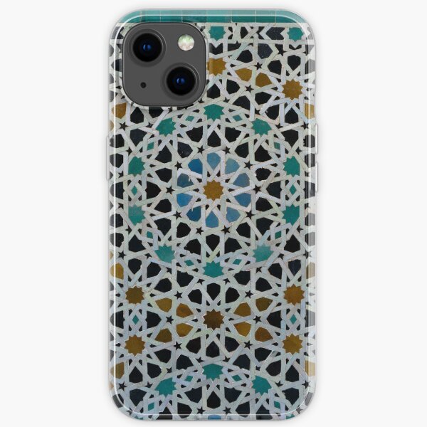 Modèle sans couture floral arabe Coque souple iPhone