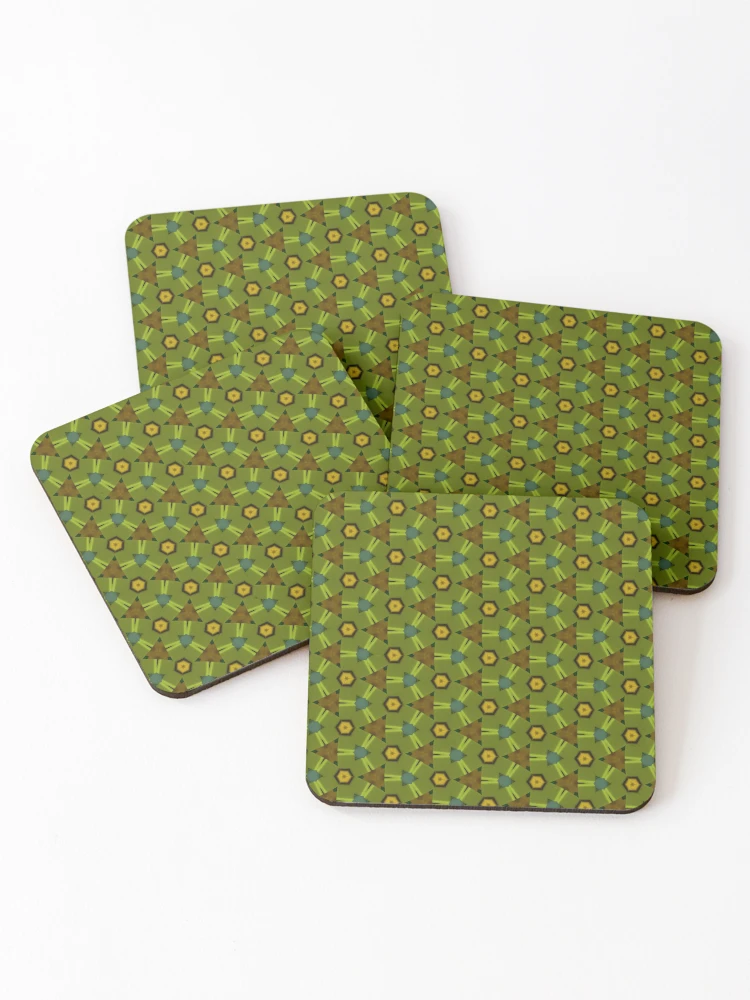 Thumbnail 1 of 5, Coasters (Set of 4), The brown triangles intersections by Code03 designed and sold by Code03.