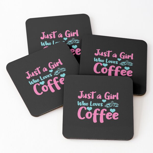 Item preview, Just A Girl Who Loves Coffee Shirt - Coffee Masks, Coffee Shirts, Gifts For Girlfriend designed and sold by MrElgo.