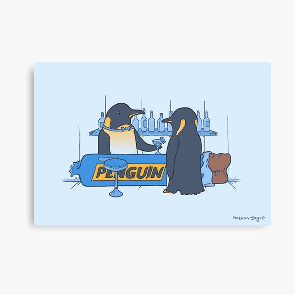 Penguin bar Canvas Print