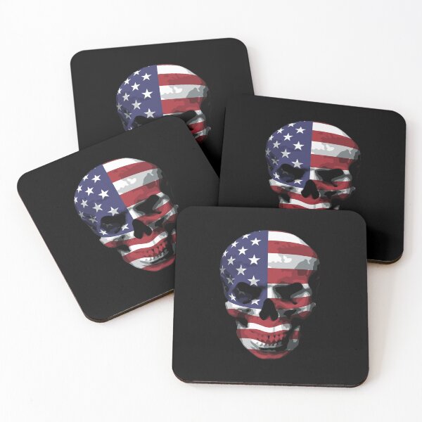 Item preview, Skull with American Flag graphic designed and sold by M3EX.