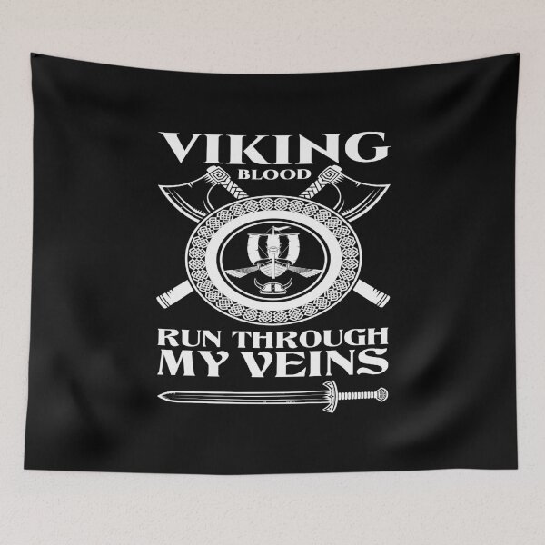 Item preview, Viking Blood Nordic Mythology Rune designed and sold by MooonTees.