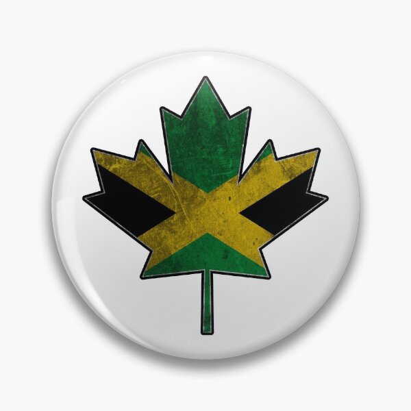 Artikel-Vorschau von Jamaikanisch-Kanadisch - Ahornblatt in jamaikanische Nationalflagge eingeklemmt, designt und verkauft von IdentiTee Studios.