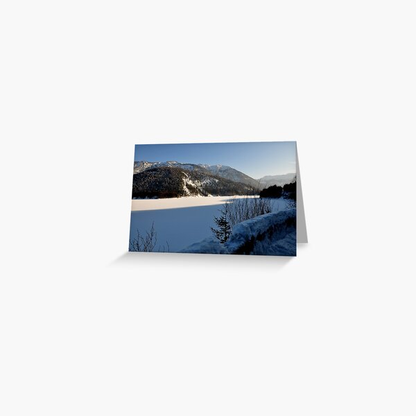 Germany, Frozen Lake Greeting Card