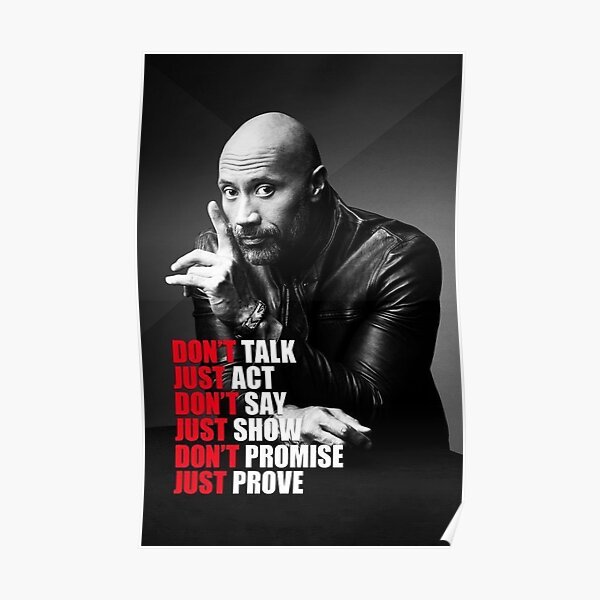 Dwayne Johnson zitiert Poster