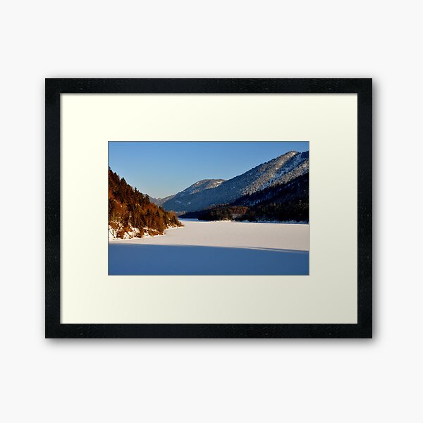 Germany, Frozen Lake 2 Framed Art Print