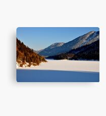 Germany, Frozen Lake 2 Canvas Print