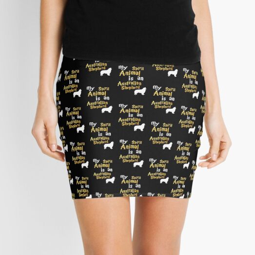 Australian Shepherd Dog Mini Skirt