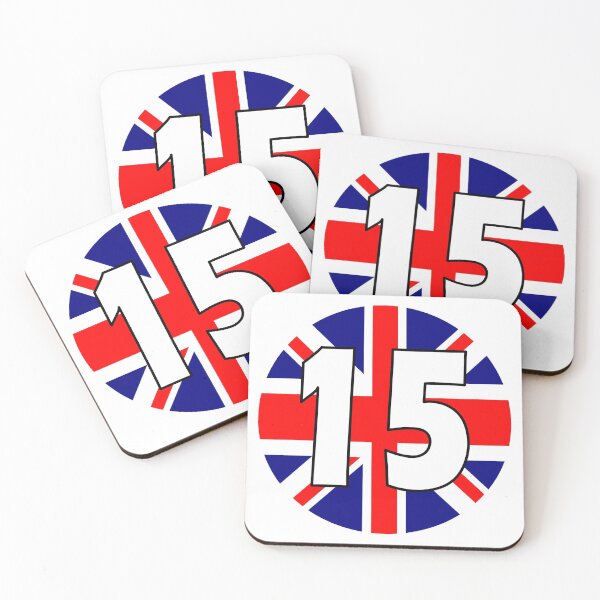 Item preview, UK flag with number 15 - fifteen designed and sold by AllShirts21.