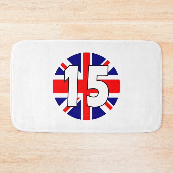 Item preview, UK flag with number 15 - fifteen designed and sold by AllShirts21.