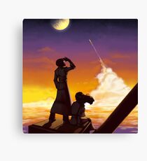 To the moon Canvas Print