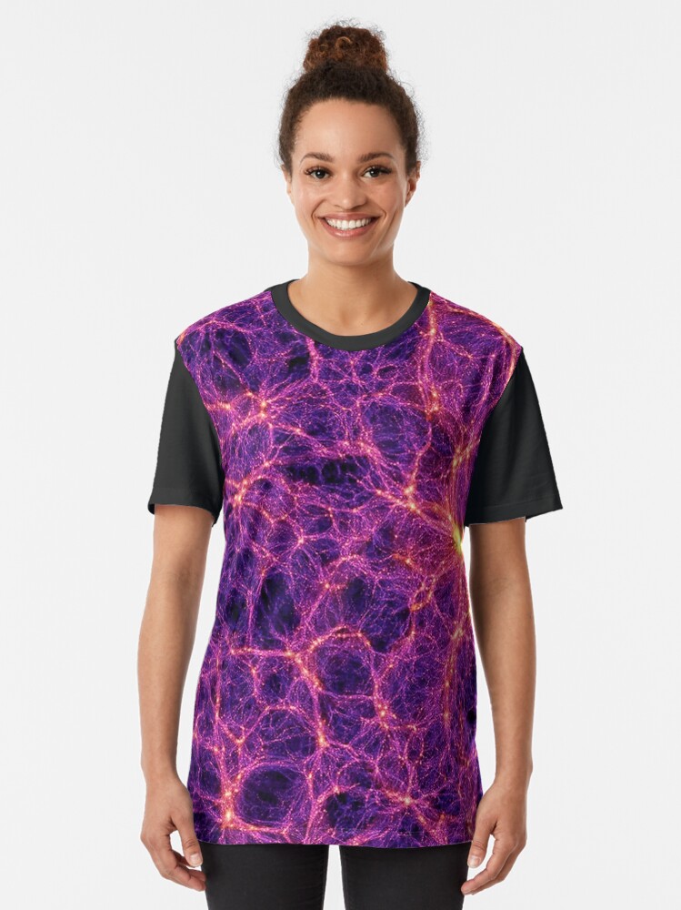 Alternate view of BOSS Great Wall in yellow, purple and black. Isn't science wonderful! Graphic T-Shirt