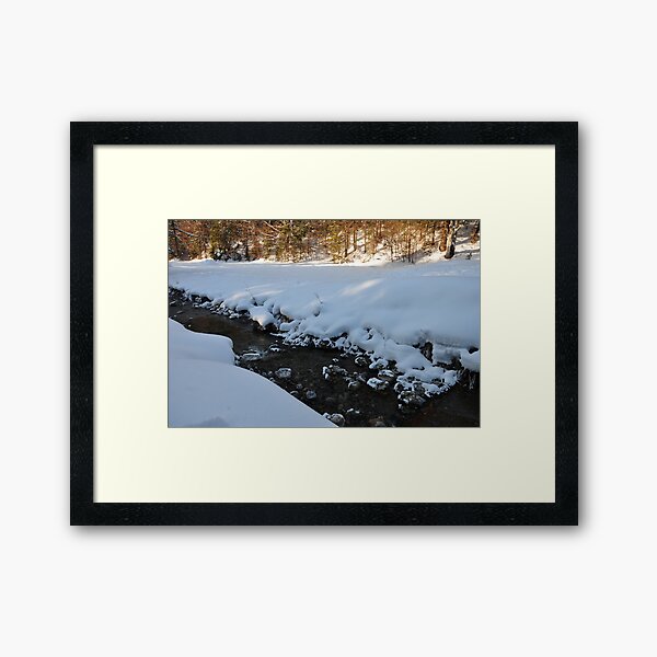 germany, winter brook 2 Framed Art Print