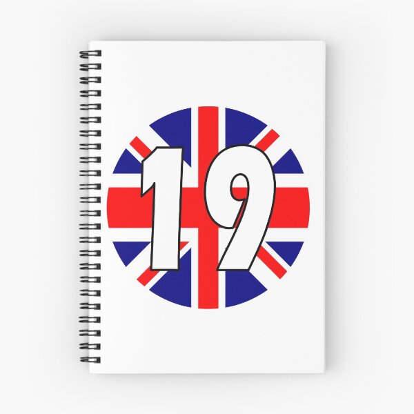 Item preview, UK flag with number 19 - nineteen designed and sold by AllShirts21.