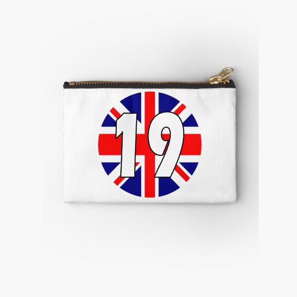 Item preview, UK flag with number 19 - nineteen designed and sold by AllShirts21.
