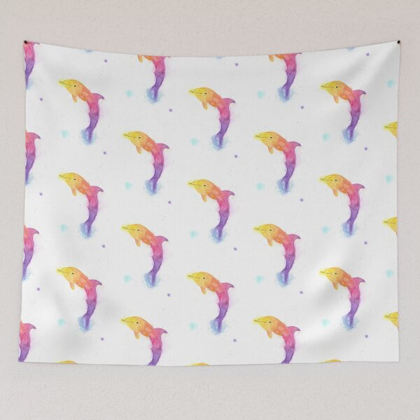 Item preview, Watercolour Dolphin designed and sold by Worldofcolour.