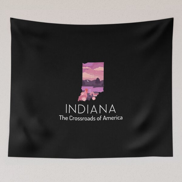 Item preview, Indiana Proud State Motto The Crossroads Of America design designed and sold by jakehughes2015.