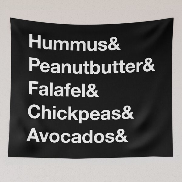 Item preview, Hummus and Peanutbutter and Falafel and Chickpeas and Avocados designed and sold by Doodles by Stephanie.