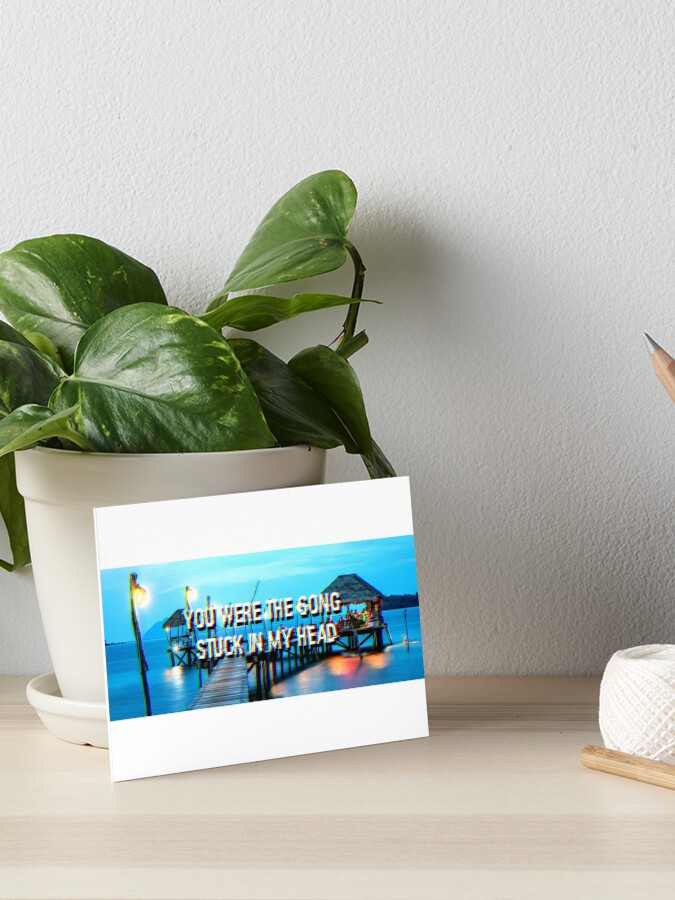 You Were The Song Stuck In My Head Art Board Print By Adam Robertson Redbubble