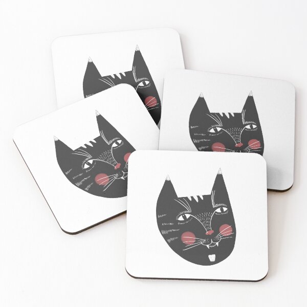 Item preview, Black Cat Head designed and sold by nastybo.
