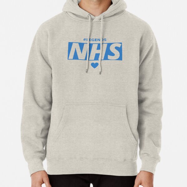 Nhs logo zipped hooded sweatshirt Clearance