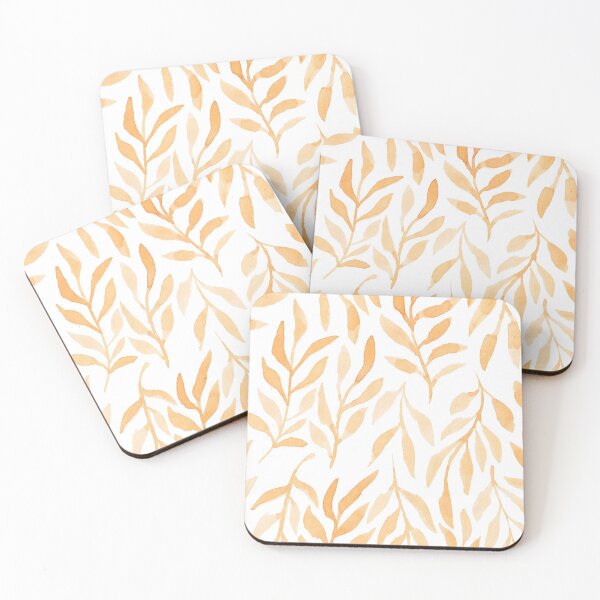 Item preview, Golden Leaves // Nature Pattern // Simple Modern Watercolors designed and sold by CaitlinBongers.