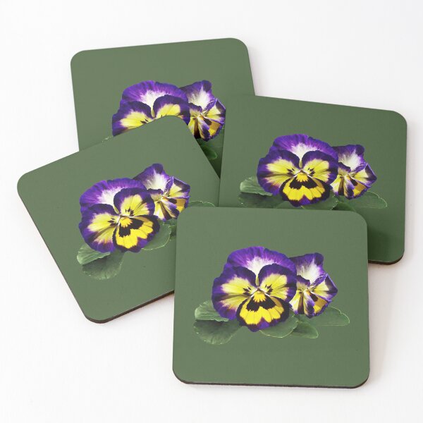 Item preview, Yellow Purple and White Pansies designed and sold by Susan Savad.