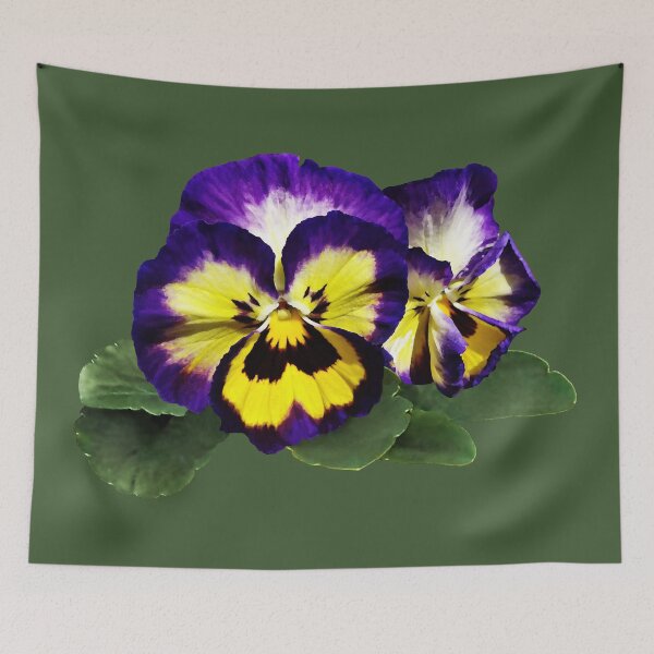Item preview, Yellow Purple and White Pansies designed and sold by Susan Savad.