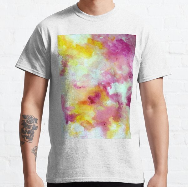 Pink and Yellow Flow V Classic T-Shirt