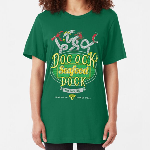Doc Ock's Seafood Dock Slim Fit T-Shirt