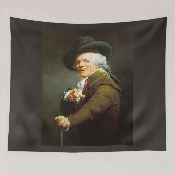 Item preview, Joseph Ducreux Self Portrait of the artist in the guise of a mocker Portrait de l'artiste sous les traits d'un moqueur designed and sold by MindChirp.