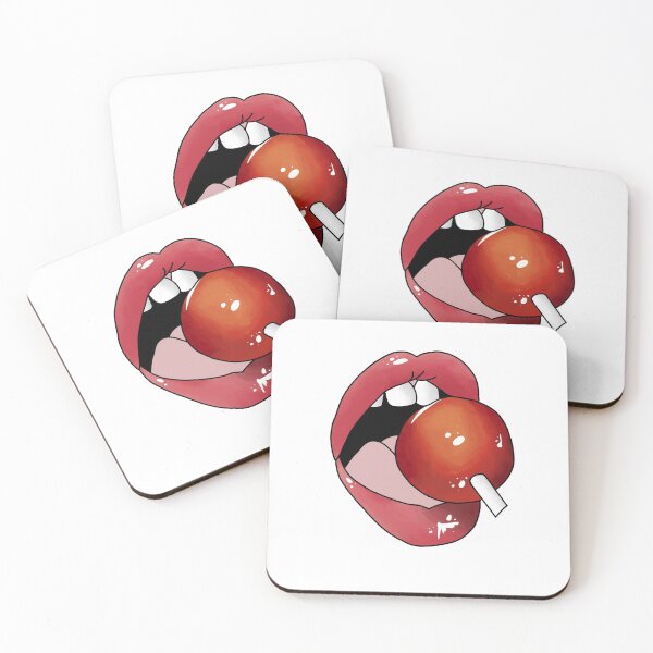 Item preview, Glossy lips with lollipop designed and sold by zoeymustdie.